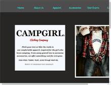 Tablet Screenshot of campgirlclothing.com